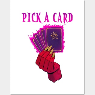 Pick a card Posters and Art